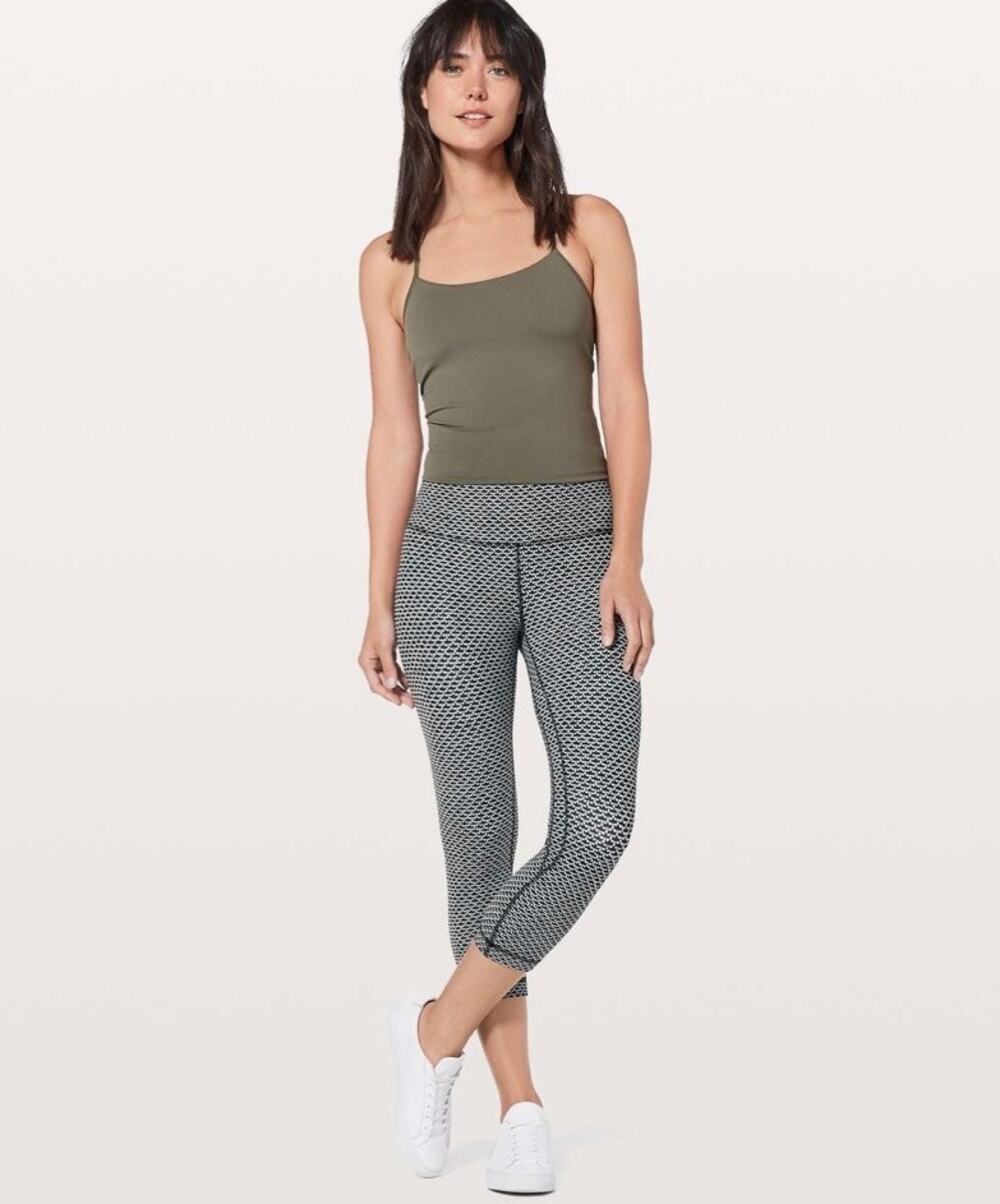 Lululemon | Align Cropped Leggings 21” Monochromic  Ice Grey Black Workout